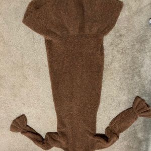 Something Navy wool blend turtleneck maxi